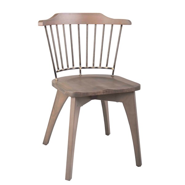 mj-1075 CFC-1075 Industrial Rustic Commercial Restaurant  Indoor Wood and Metal Chair